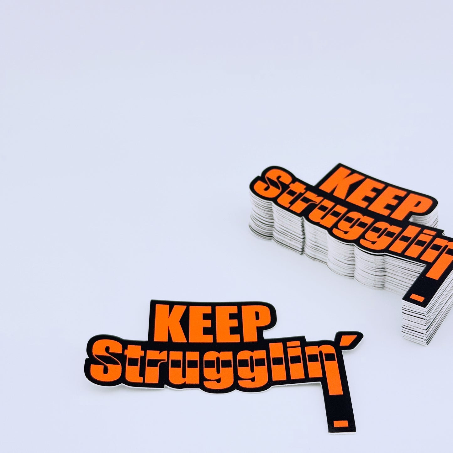 KEEP Strugglin' Orange/Black Belt sticker
