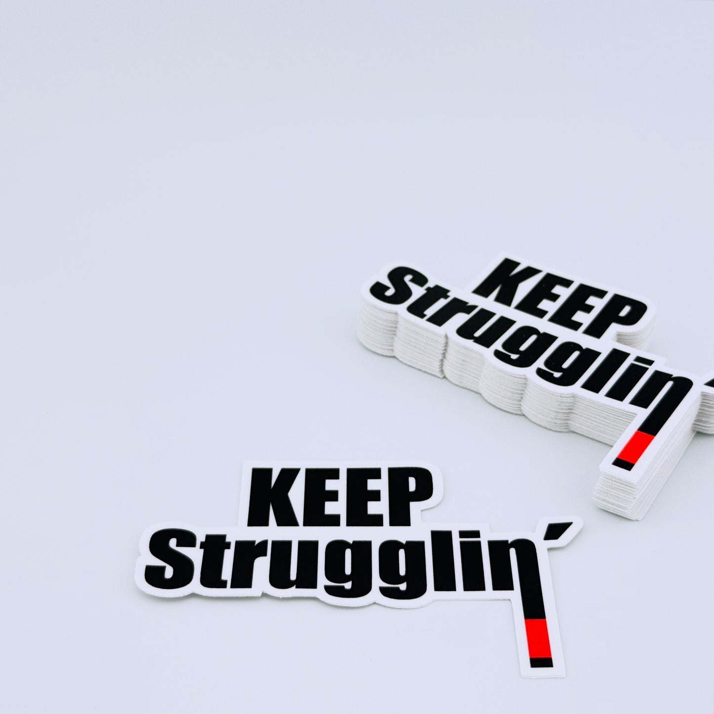 KEEP Strugglin' Black Belt sticker
