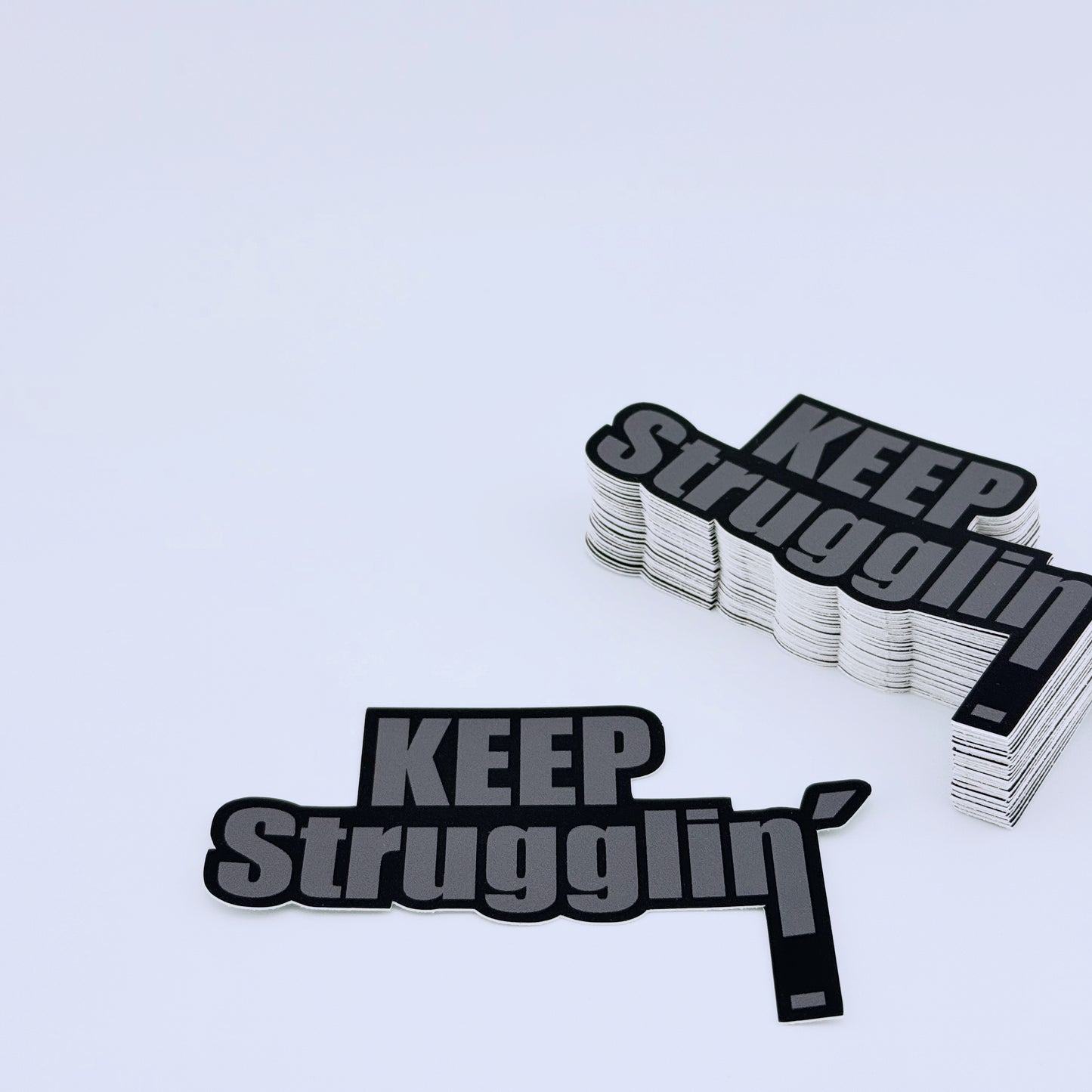KEEP Strugglin' Grey Belt sticker